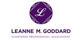 Leanne M. Goddard, Chartered Professional Accountant Logo